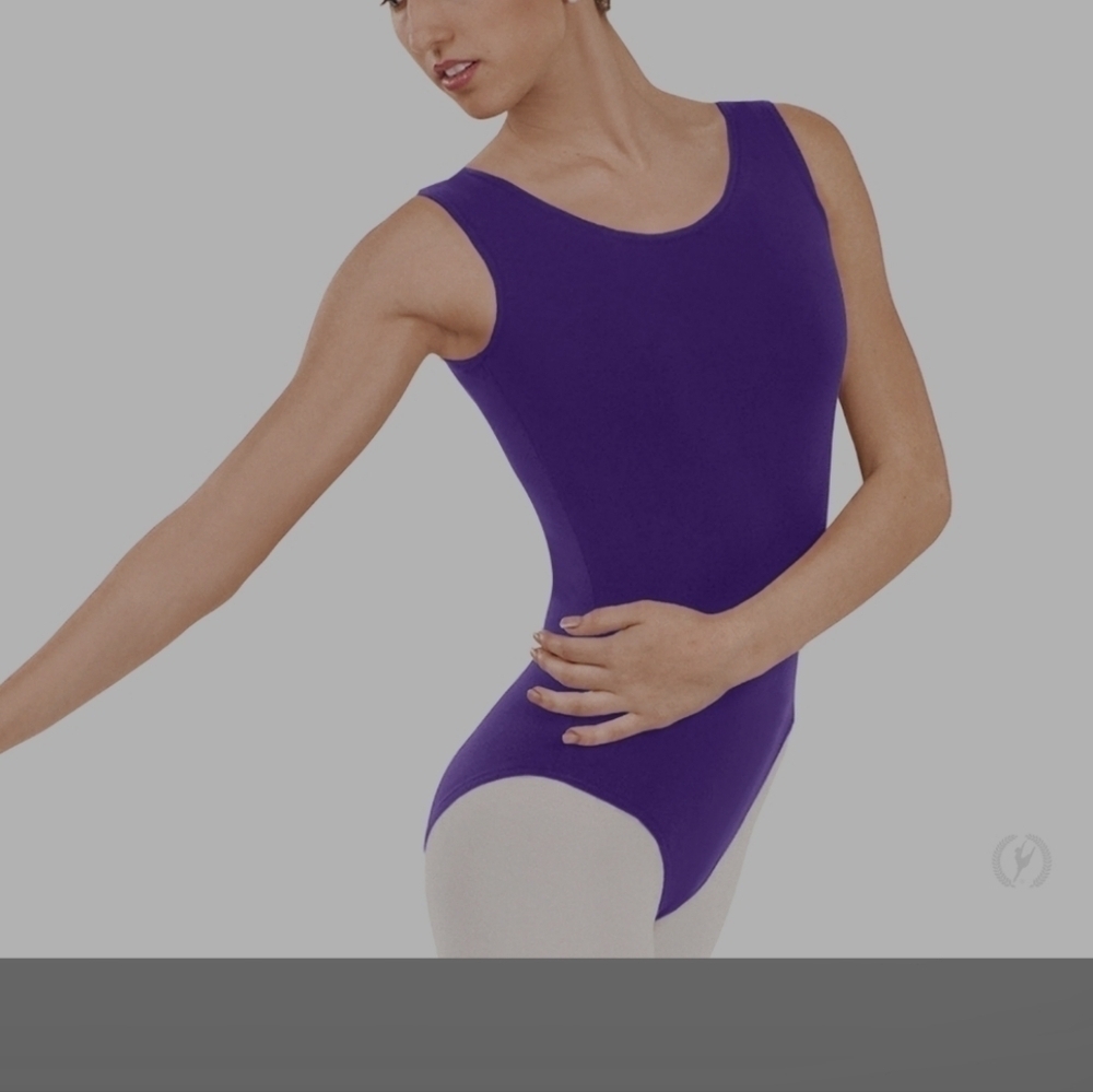 Eurotard Womens Microfiber Tank Leotard. Purple. Size Small. New.